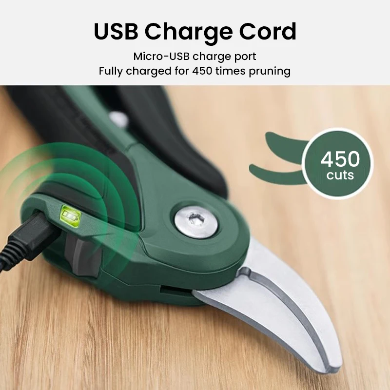 BOSCH Cordless Electric Pruning Shears 3.6V 3.5Ah Li-ion Battery USB Rechargeable Garden Scissor Obstruction Sensor Smart Pruner 3