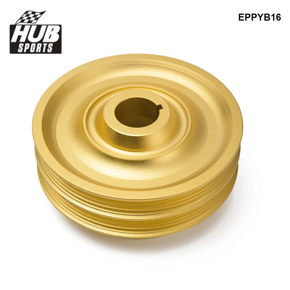 HUB sports Light Weight Aluminun Crank Pulley EPPYB16 For Honda Civic Integra CRX Del Sol B16 B18 B20