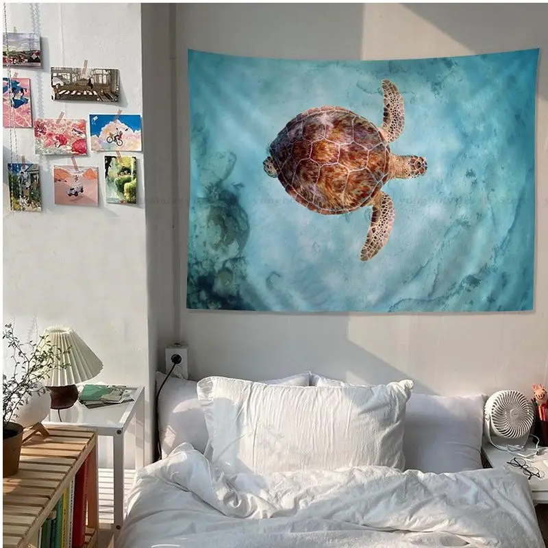 Turtle Hanging Bohemian Tapestry Home Decoration Hippie Bohemian Decoration Divination Kawaii Room Decor