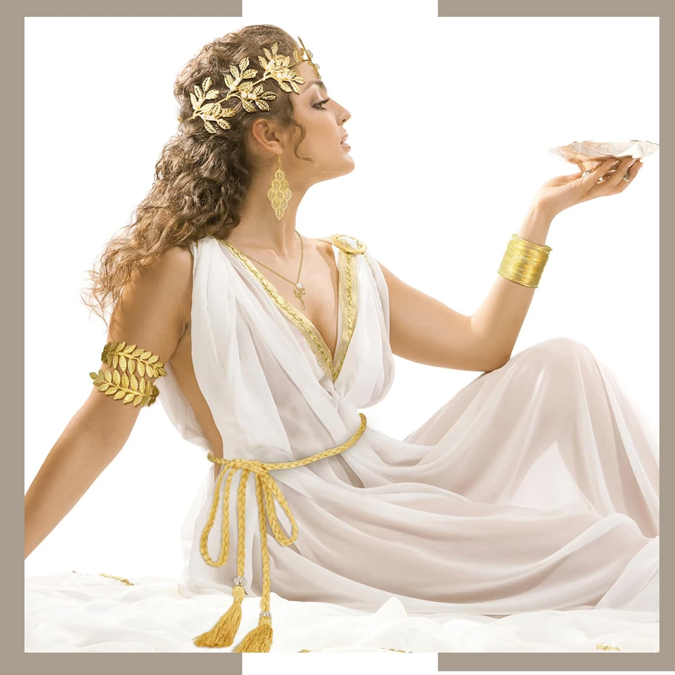 Greek Goddess Sposa Greca Gioielli Da Sposa Vestiti Da Cerimonia