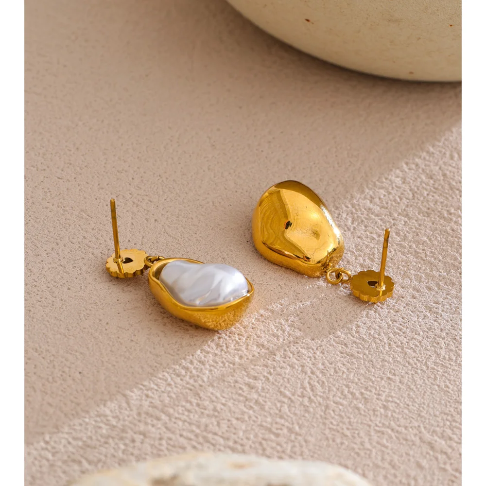 Yhpup Jewelry Earrings Simulated Pearls for Women Accessories