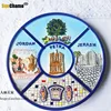 10cm Portuguese Lisbon Paris Austria Switzerland Finland Netherlands Norway American Ceramic Plate Home Decor Tourist Souvenir 6