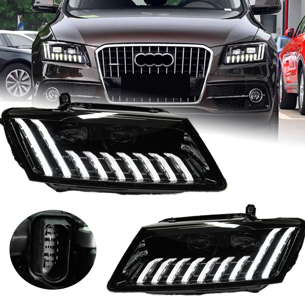 

Фара для Audi Q5 передние фары 2009-2018 детской фары Автомобильный Стайлинг DRL фотообъектив автомобильные аксессуары передняя фара