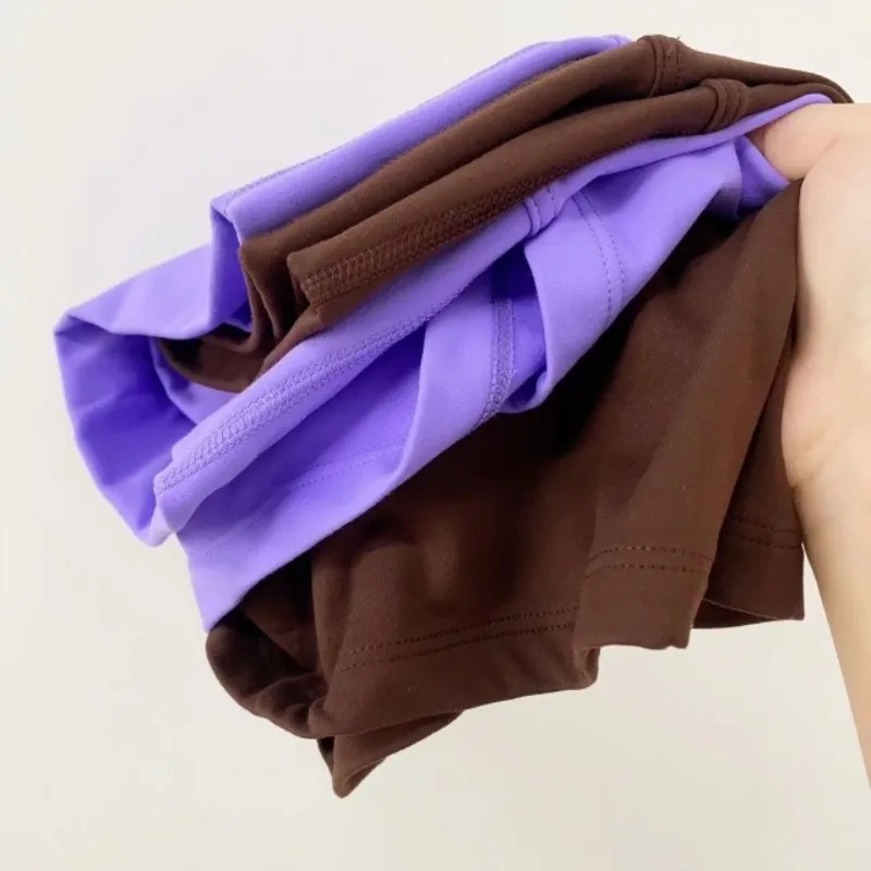 Women's Sexy High Waist Solid Color Yoga Shorts - Soft, Tight, and Perfect