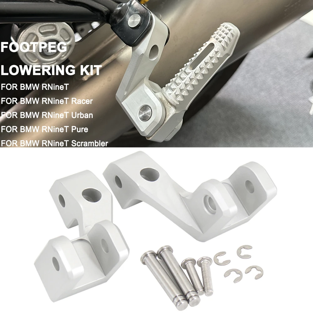 New Motorcycle Foot peg Passenger Footpeg Lowering Kit For BMW R9T R