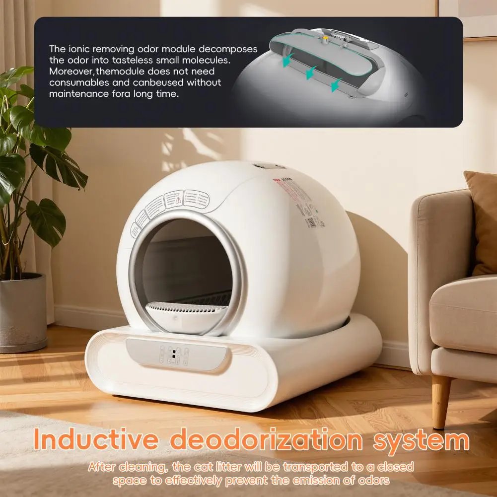 Automatic Self-cleaning Cat Litter Box With Smart Wifi App Control_voghion.com