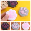 Mini Cat Paw Squeeze Toy Silicone Pinch Decompression Toy Plush TPR Fidget Sensory Toys For Kids Adults Gift 5