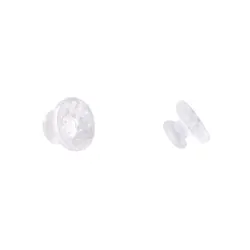 Dental Orthodontic Bondable Lingual Buttons & Eyelets - Set of 10 (Clear Ceramic)