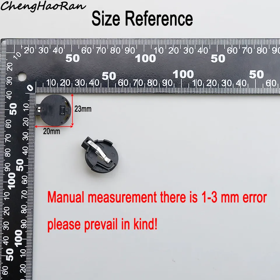 패치 배터리 홀더 코인 배터리 소켓 케이스, 거치대 셀 단추, 3V SMT 배터리 거치대, 교체 부품, CR2025 CR2032  CR2450, 10 개-Freehip.co.kr