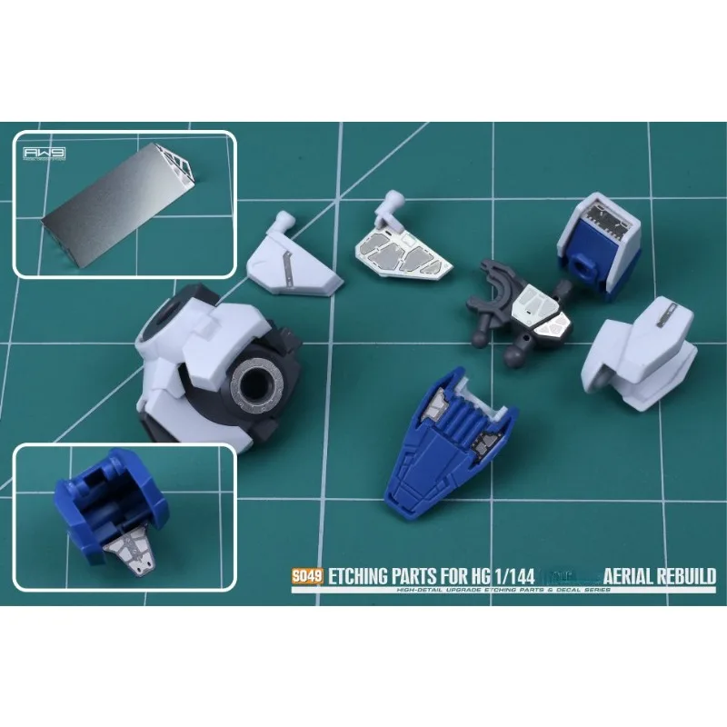 MADWORKS 에칭 부품 데칼, HG 1/144 공중 재건 모바일 세트 모델 세부 부품, 건물 취미 DIY 액세서리, S049