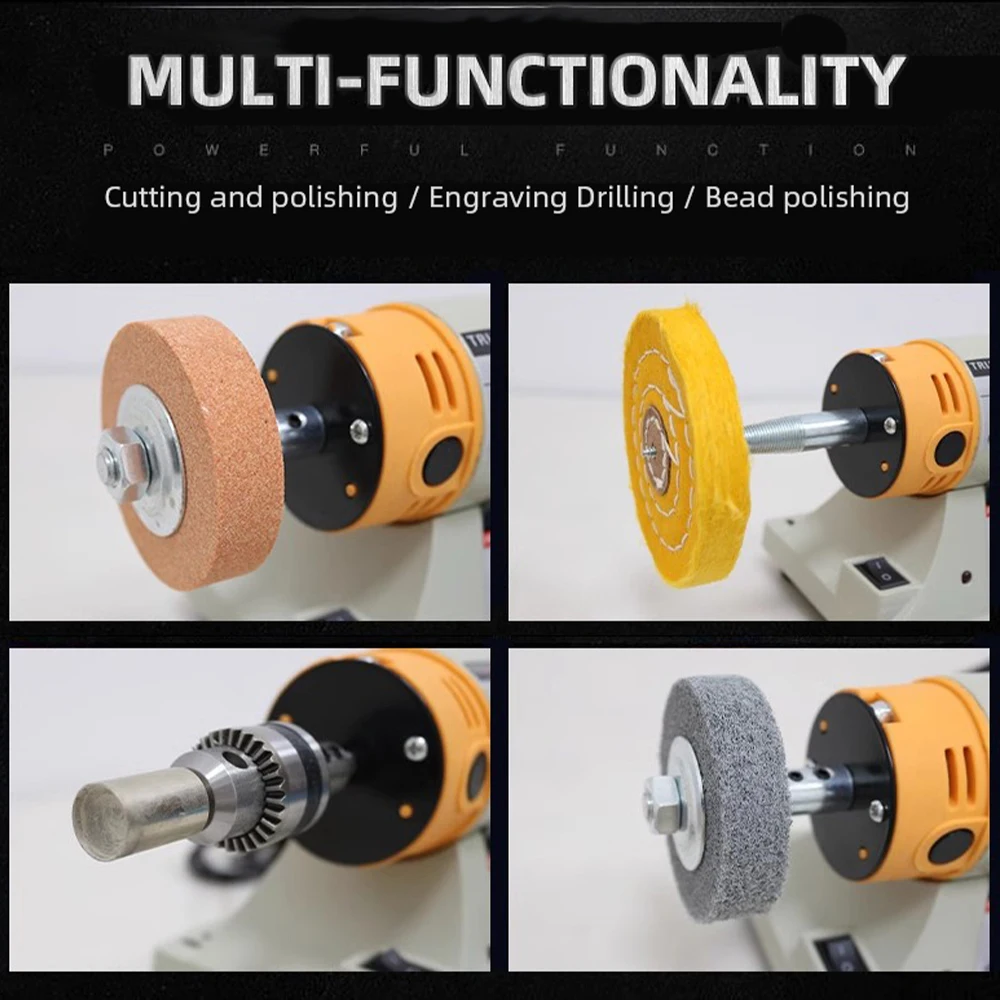 Bench Grinder Multifunctional Electric Woodworking Jade Cutting Grinding Carving Polishing Electric Grinding Tools