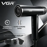 VGR seche cheveux professionnel diffuseur seche cheveux Sèche-cheveux Professionnel Sèche-cheveux à air pulsé Filaire Sèche-cheveux Moteur BLDC 110 000 tr/min Coiffage par ions négatifs Souffleur d'air V-427 1
