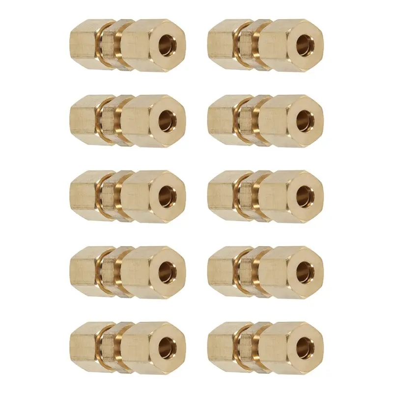 플레어링이 없는 10Pcs 브레이크 라인 커넥터 4.75Mm 3/16 브랜드 브레이크 라인 자동차 액세서리용 유용한 브레이크 라인 커넥터
