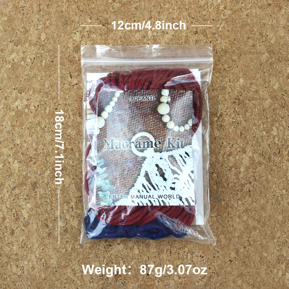 Macrame Hanging Plant Basket Kit 3