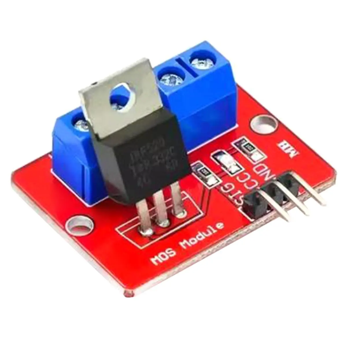 (A23G) IRF520 MOSFET 드라이버 모듈 Arduino MCU ARM Raspberry Pi PWM용 0-24V 고전력 스위치 버튼 제어 보드