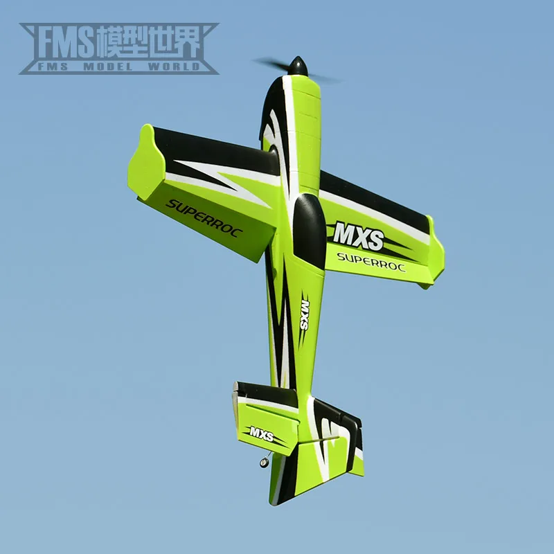 Fms 모델 1100mm Mxs V2 업그레이드 된 시뮬레이션 스턴트 3d 스포츠 기계 원격 제어 브러시리스 모터 항공기 고정 날개 모델