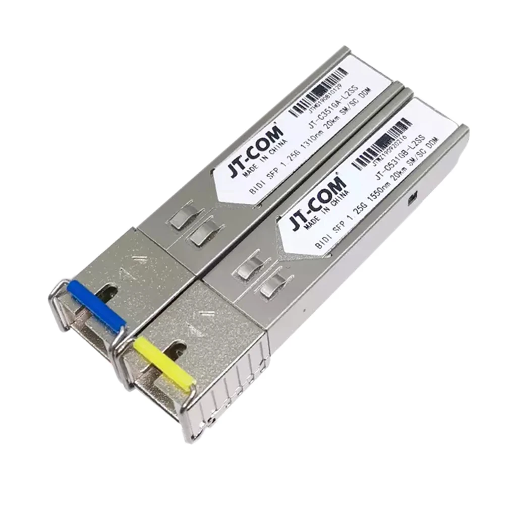 

Диагональ 2 шт., модуль SC SFP Gigabit DDM BIDI Mini Gbic 1000 Мбит/с, волоконно-оптический трансивер, модуль Sfp, совместимый с Mikrotik 20KM