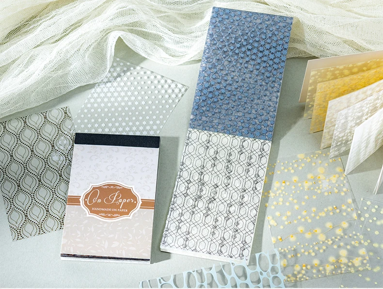 30 Stück Spitze Textur Aufkleber Buch Dekor Scrapbooking Tagebuch Album handgemachte Collage Material Junk Journal kreative Aufkleber – Detail 10