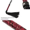 51cm PU Non Slip Leather Horse Whip Crop Tassels Short Whip With Handle Equestrian Whips Teaching Training Riding Crop For Horse 3