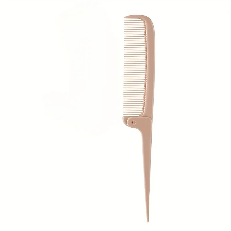 1pc 휴대용 접이식 빗 정전기 방지 휴대용 홈, 여행용 헤어 빗 포켓 빗, 헤어 스타일링 도구, 실제 헤어 가발용 특수 도구