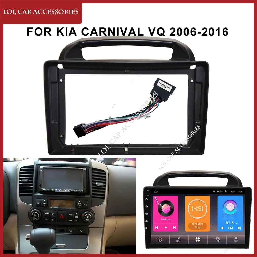 YIANKWY Android 13 Autoradio 9 Zoll - Multimedia-Navi Für Kia Carnival VQ 2006-2014