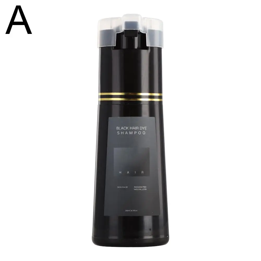Revitalizing Black Hair Dye Shampoo - Instant Semi-Permanent Color Solution