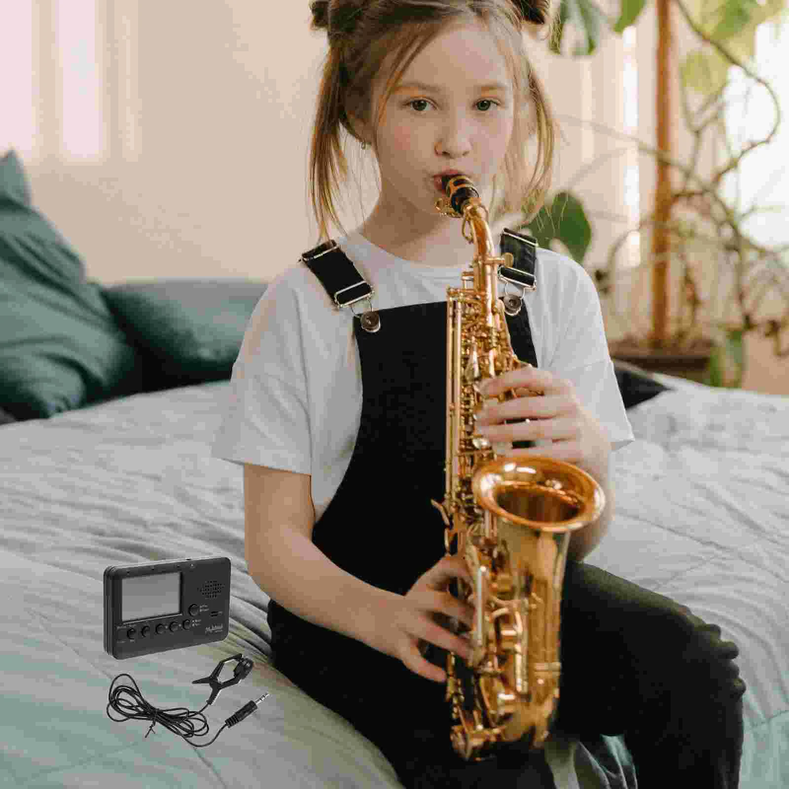 Wind Instruments Tuner Electronic Metronome Clarinet Saxophone Flute Tuba Trumpet Tuning Tuner Clarinet Tone adjuster Instrument