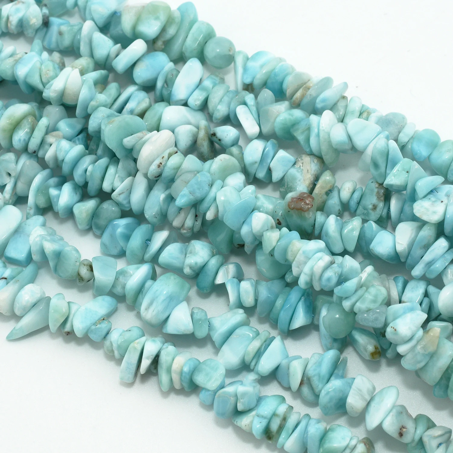 천연 라리마 칩 스톤 비즈, 거친 크기 6mm-8mm-Freehip.co.kr