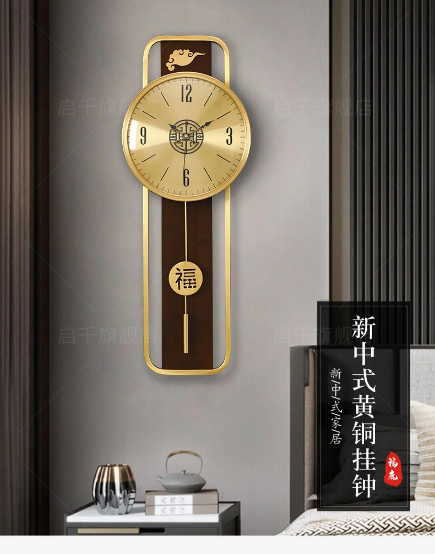 Description Picture 2 of itemAesthetic Design Wall Clock Simple Hanging Nordic Luxury Wall Clock Italy Unique Relogio De Parede Decoration Accessories