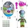 Plants Vs. Zombies Building Blocks Toy Capsules Assembled Bricks Puzzle Peashooter Anime Figure Dolls Model Toy Children Gift 6