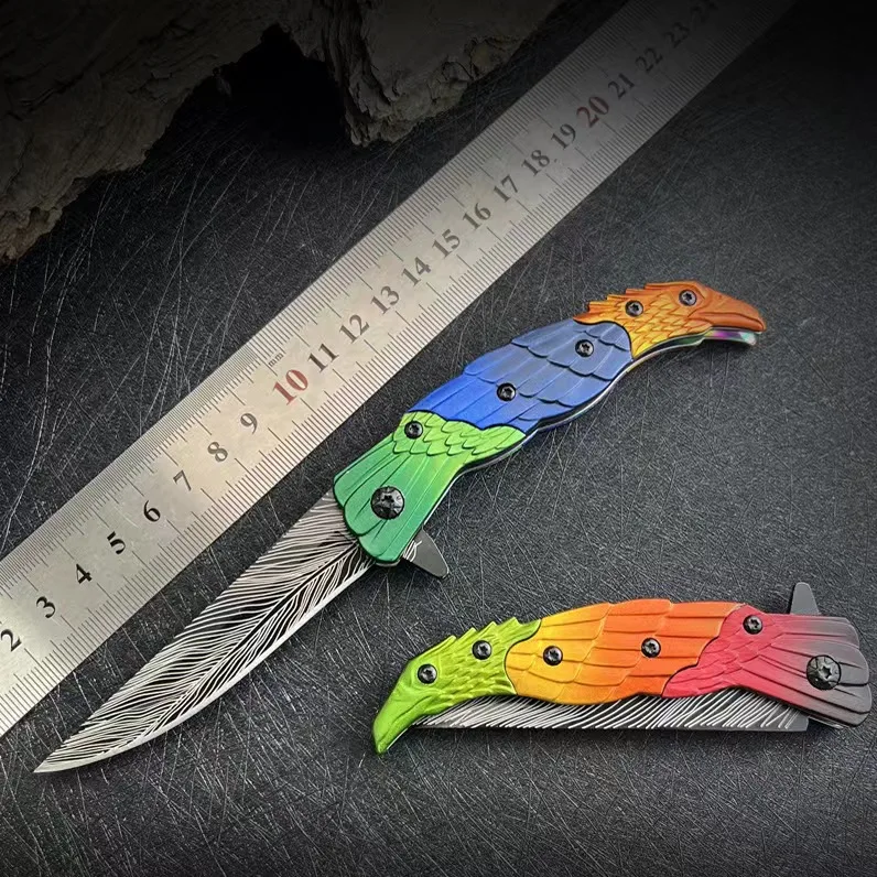 Description Picture 6 of itemFolding Pocket Knife Outdoor Survival Tactical Knife Camping Hiking Hunting Knives For Self-defense EDC Rescue Multi Tool