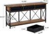 70.8" Console Table with 3 Drawers, Farmhouse Entryway Table with Storage Shelf, Narrow Long Sofa Foyer Table for Entryway 1