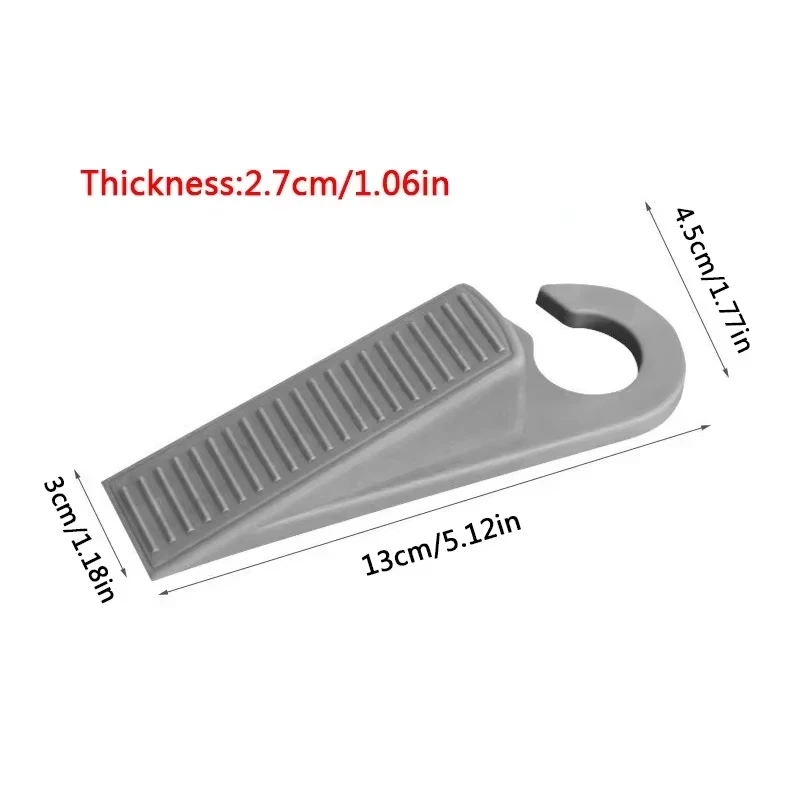 Punch Free Door Stopper Can Be Hang Windproof Door Stopper Surface Stripe Design Home Bedroom Office Stop Safety Card