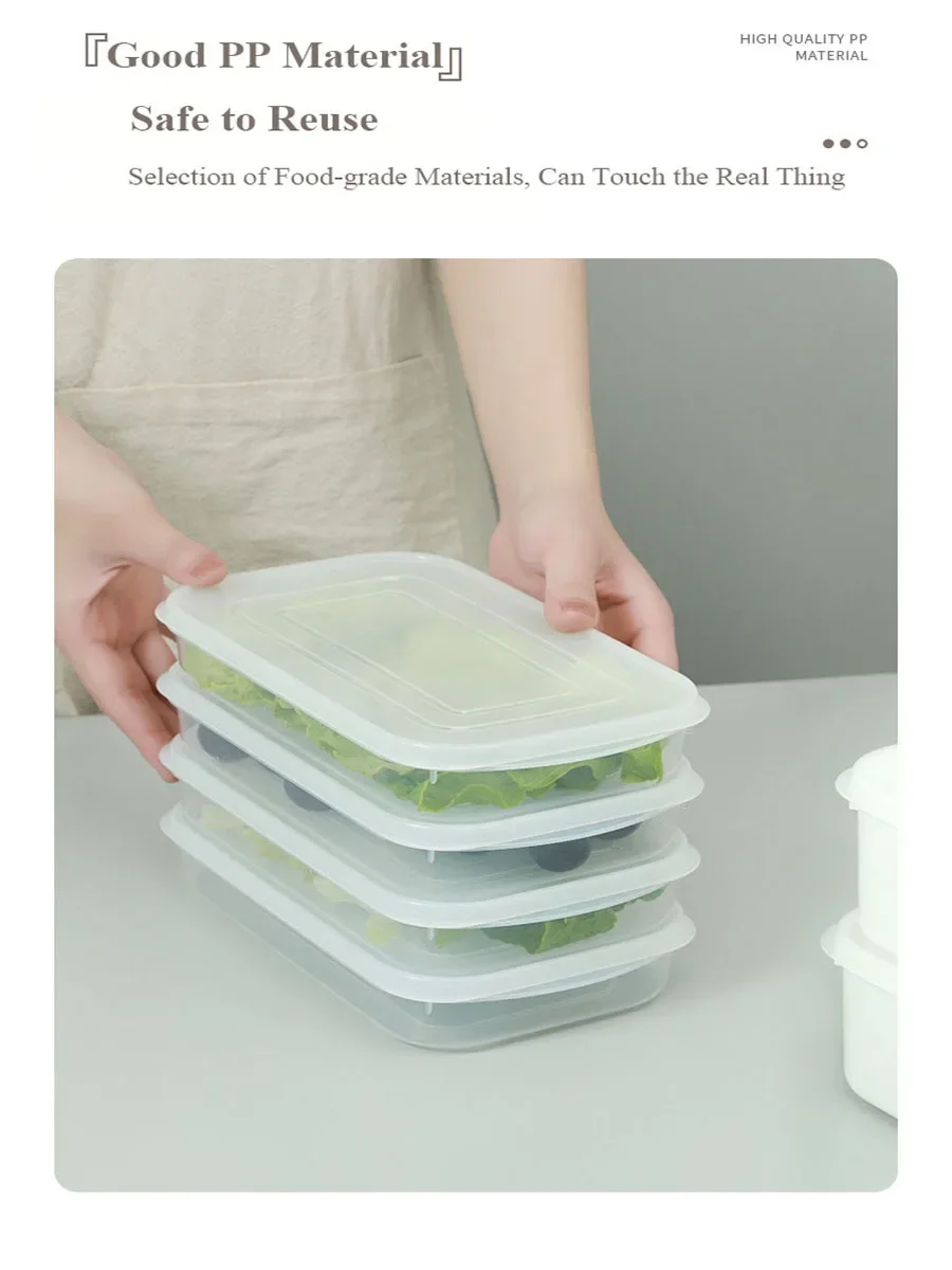 Refrigerator Food Sealed Crisper Containers Fresh Fruit Vegetables Steak Meat Storage Box Organizer Kitchen Accessories Weed jar 5