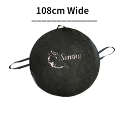 Elegant Ballet Tutu Storage and Carry Bag - Non-Woven, Flexible Design - Diameter 108CM (Black)