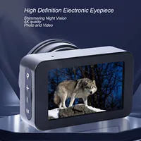 Electronic Eyepiece Camera Aluminum Alloy 5 Levels Digital Zoom 4K Electronic Eyepiece Dim Light Night Vision for Planetary 1
