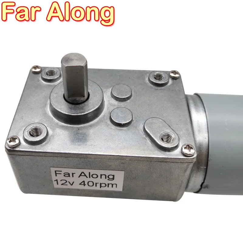 worm engrenado motor 12v duplo eixo com