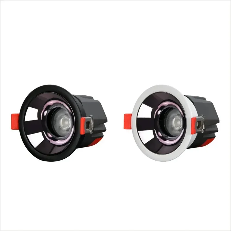 Dimmable Recessed LED Downlights Anti-Glare 9W12W15W18W20W25W30W36W COB Ceiling Light Spotlight 30° rotating AC110/220V CIR98