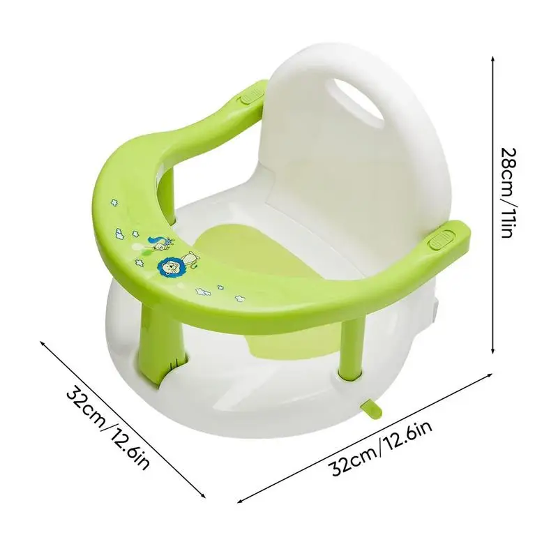 Baby Bath Seat Soft Mat For Travel Home Living Room Foldable Suction Cups Wrap-around Chair