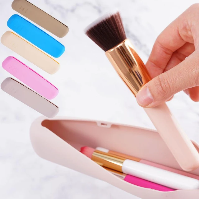 Travel Makeup Brush Bag Portable Cosmetic Brush Holder Organizer Waterproof  Stand-Up Makeup Brush Pouch Zipper Toiletry Bag - AliExpress