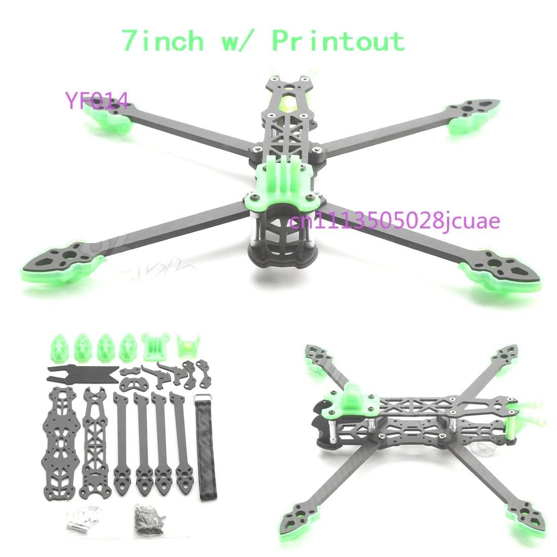 MARK4 7인치 HD 버전 랙 드론 FPV 카본 파이버 비GEP 레이싱 플라워 플라잉 스카이