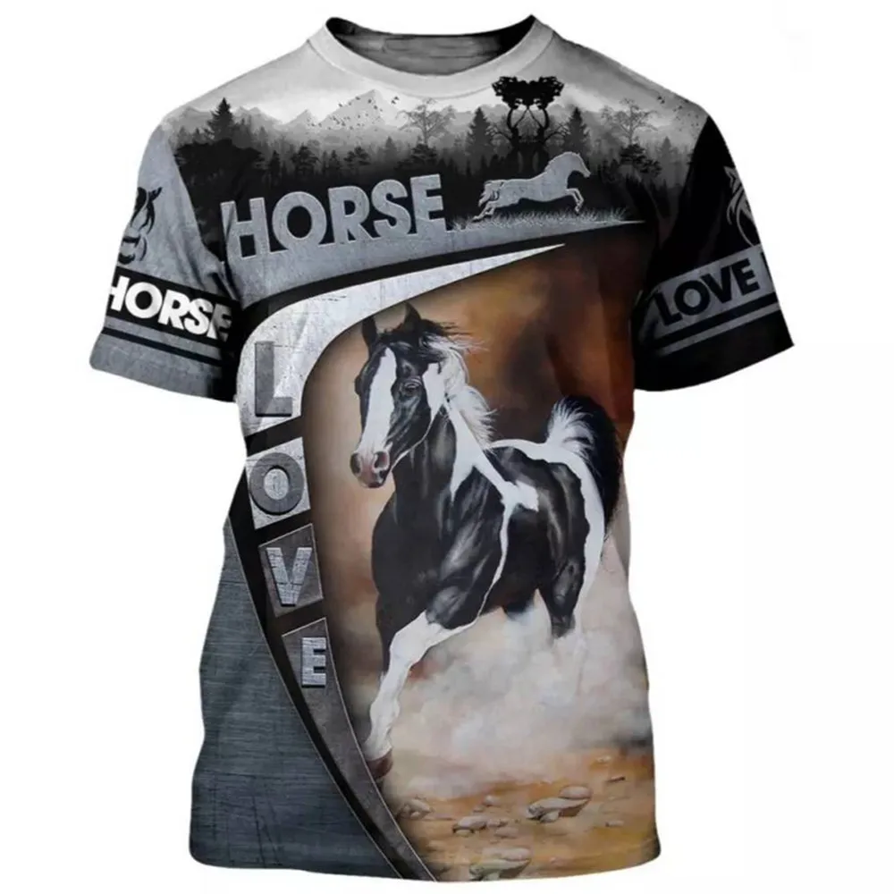 Animal Horse 3D Harajuku Print Men's And Women's Sports