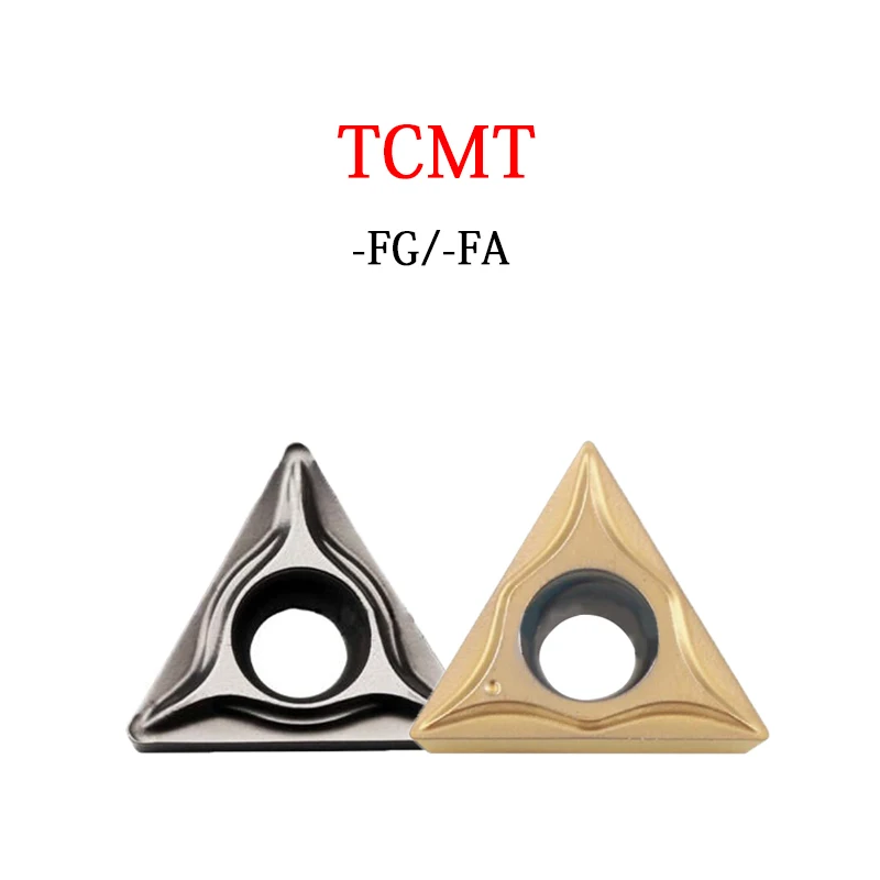 

TCMT110204 TCMT16T304 10pcs TCMT Carbide Inserts FA FG TT9080 TT8125 CT3000 Metal Cutting CNC Internal Lathe Turning Tool Holder