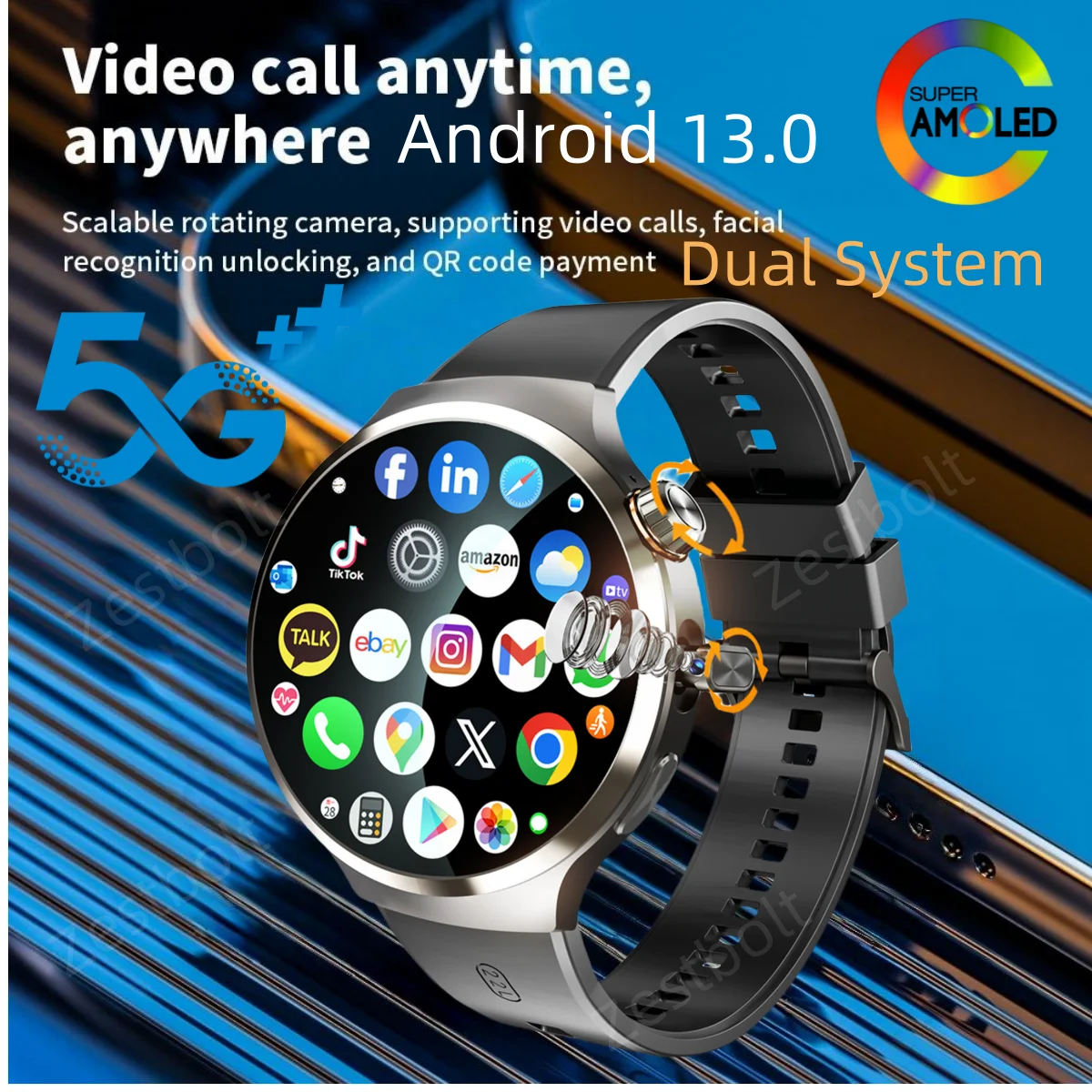 5G Smartwatch Amoled 720*720 Smartwatch With 210