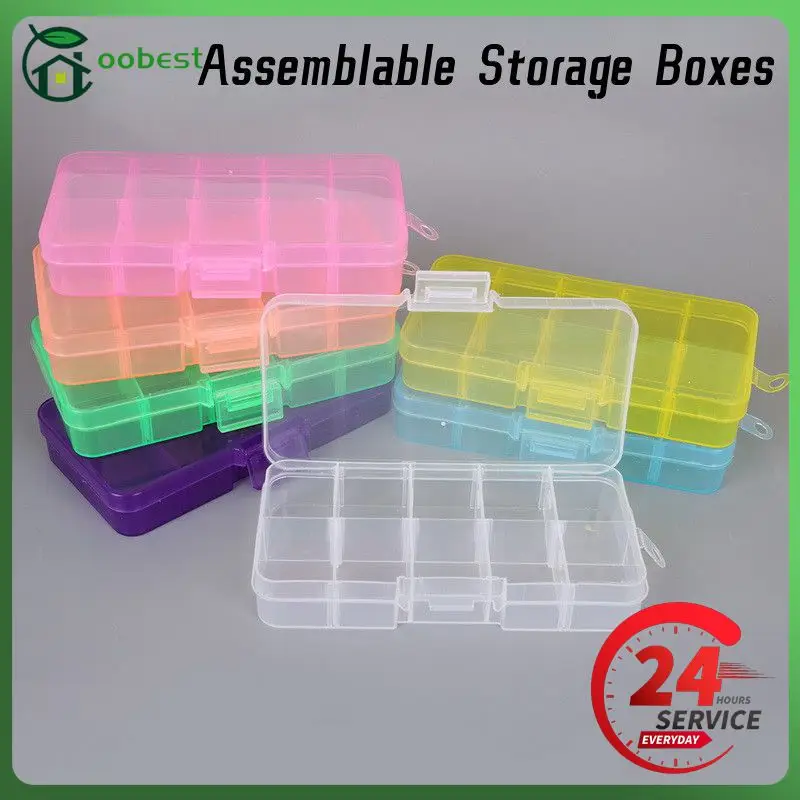 30-Slot Diamond Embroidery Storage Box – Transparent Plastic Organizer With Zipper, For Beads, Jewelry & Crafts - View #3