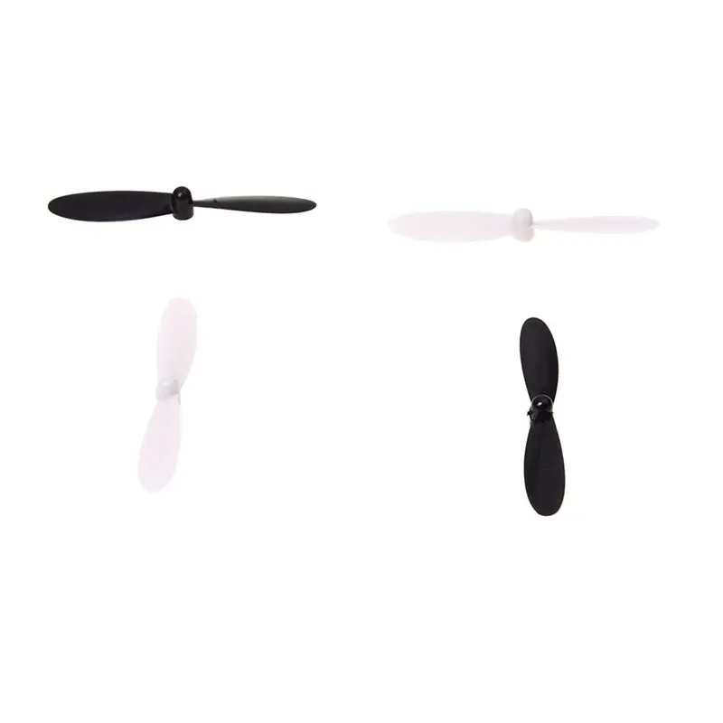 HUBSAN X4 H107 H107C H107D 쿼드콥터용 휴대용 80피스 세트 프로펠러 블레이드(헬리스 보호 커버 포함), 블랙+화이트