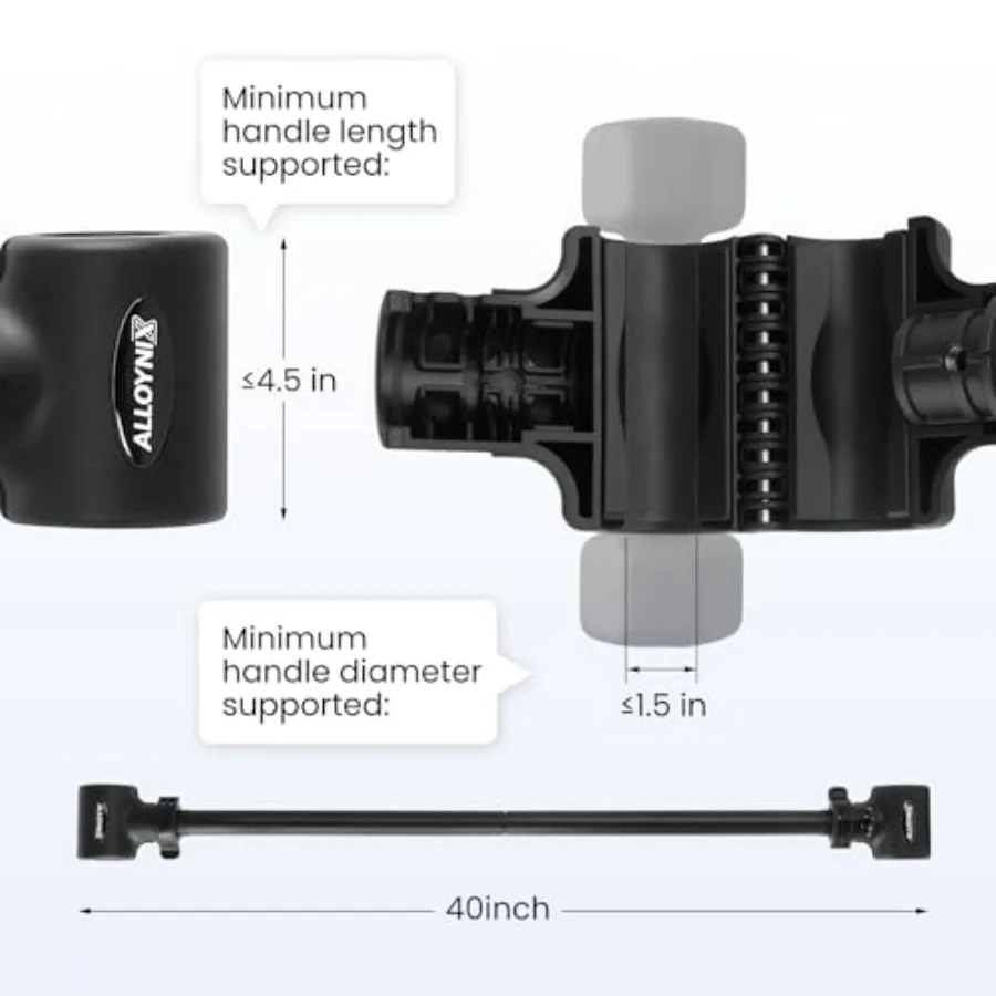 Dumbbell to Barbell Converter 2.0 – Transform Dumbbells into Barbell Set for Home Gym, Adjustable Weight Bar with Anti-Slip Foam