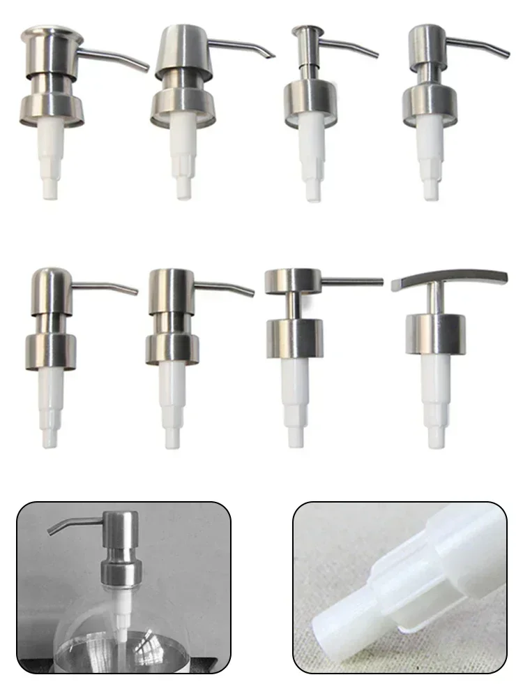 Liquid Lotion Dispenser Pump Head Soap Dispenser Press Head Stainless Steel For Shampoo Soap Cosmetics Lotion 25MM soap dispenser soap pump soap dispenser head
