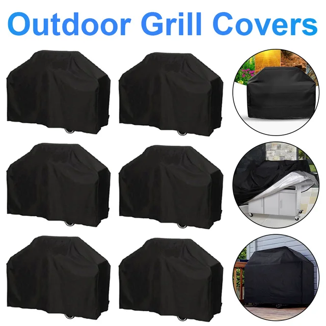 Kültéri Grill Burkolat Weber Nagy Teherbírású Bbq Gáztakaró Tartós Vízálló Pornyomásellenes Időjárás-Rezisztens Grillfedelek Négyzet