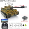 Henglong TK7.0 Tiger I RTR RC Tank 1:16 3818 FPV Camera Hand Painted Color Toys Gift Toys 1